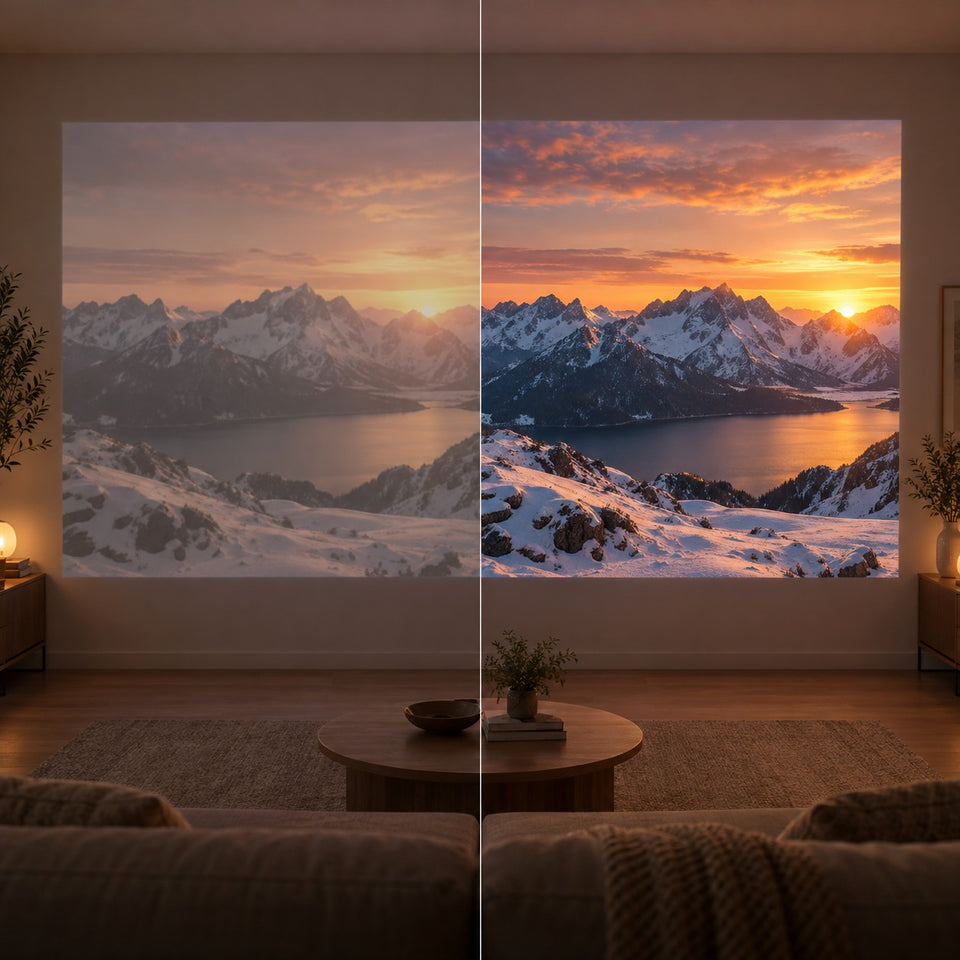 Mini-projecteur Projektorland Luma One – 290 lumens ANSI, Wi-Fi, Bluetooth, Android et HDMI