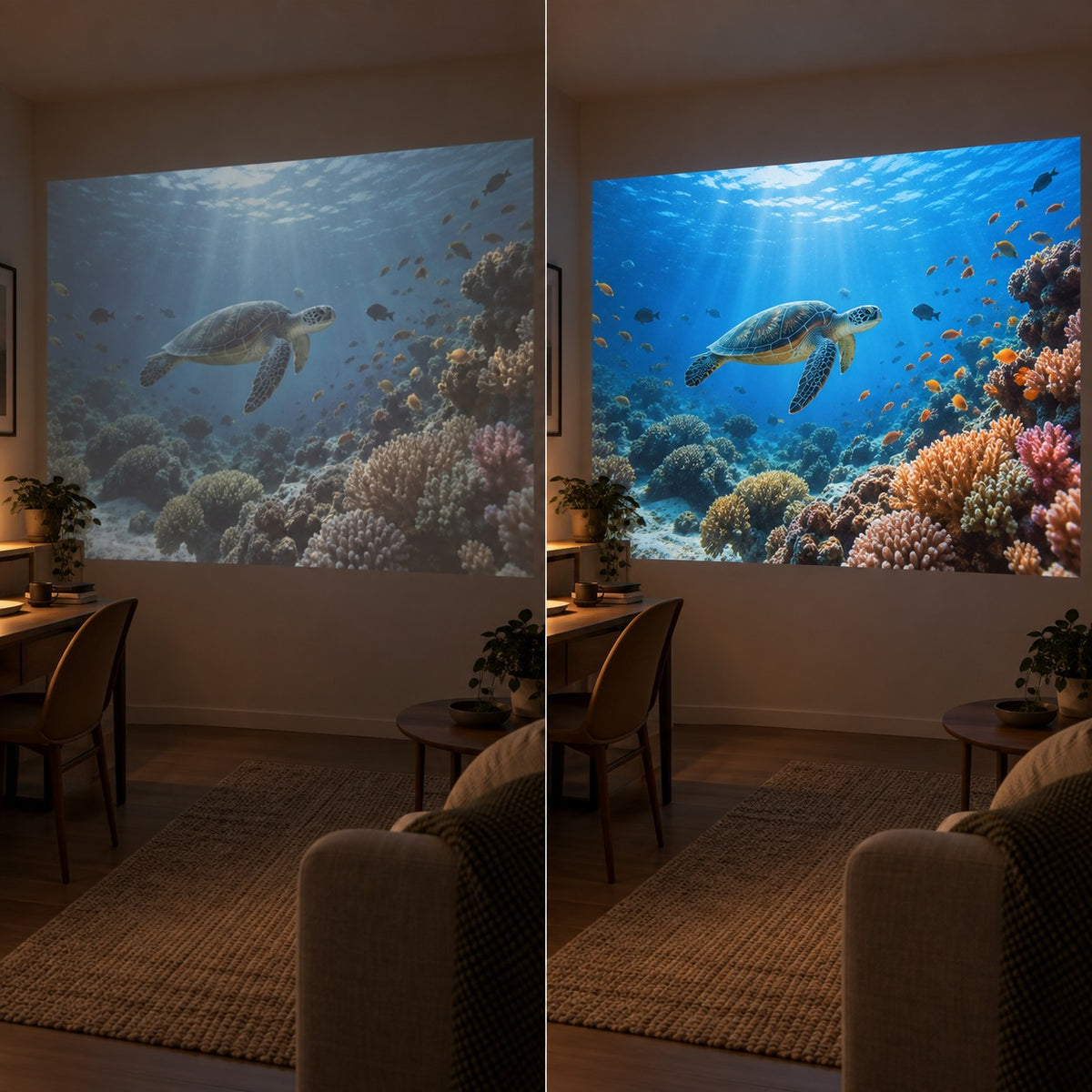 Mini-projecteur Projektorland Luma Compact – 200 lumens ANSI, HD 720p, Android 14, Wi-Fi 6 et haut-parleur 5 W