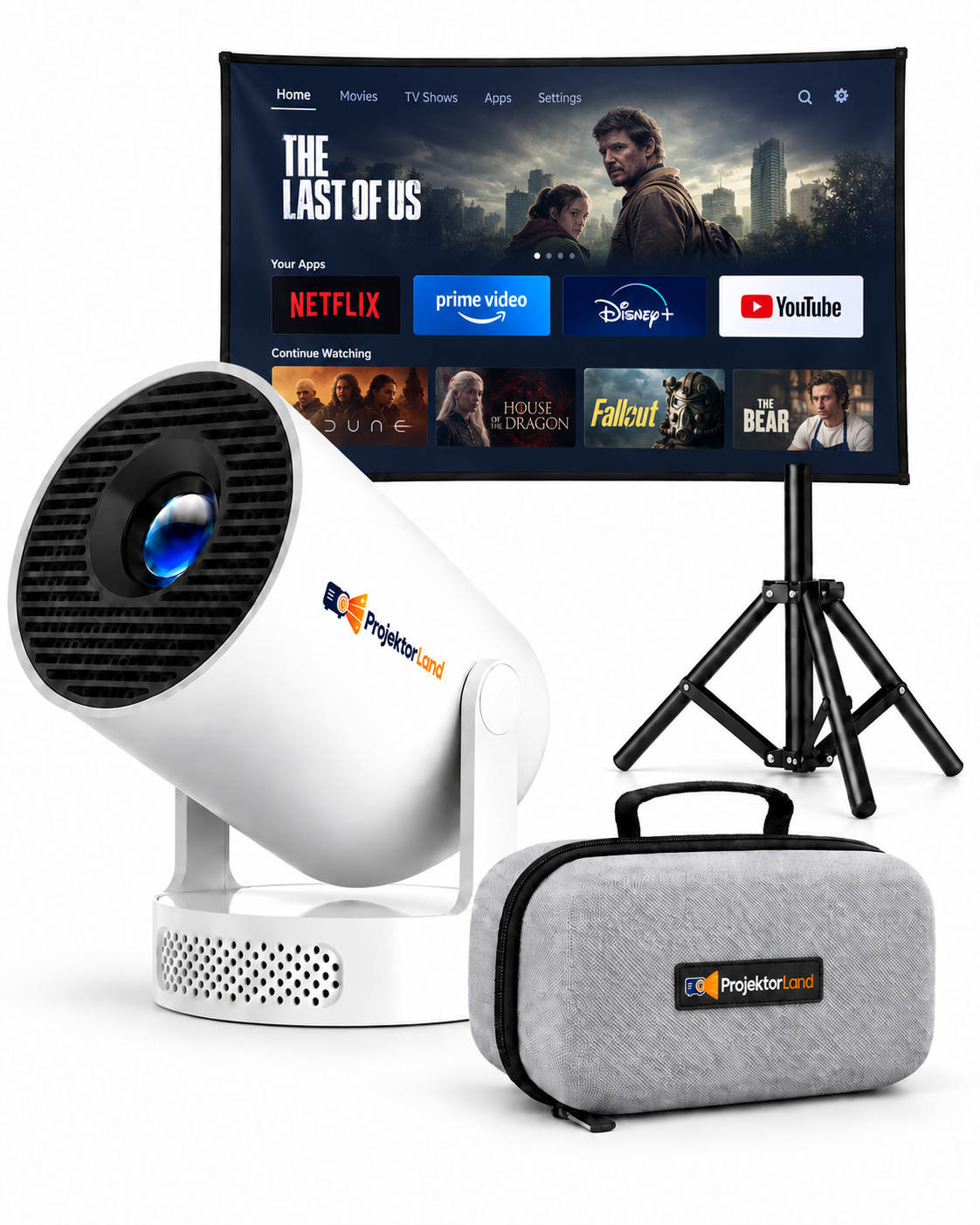Vidéoprojecteur 4K compatible, 330 lumens ANSI – Luma One, Wi-Fi 6 et Bluetooth 5.0