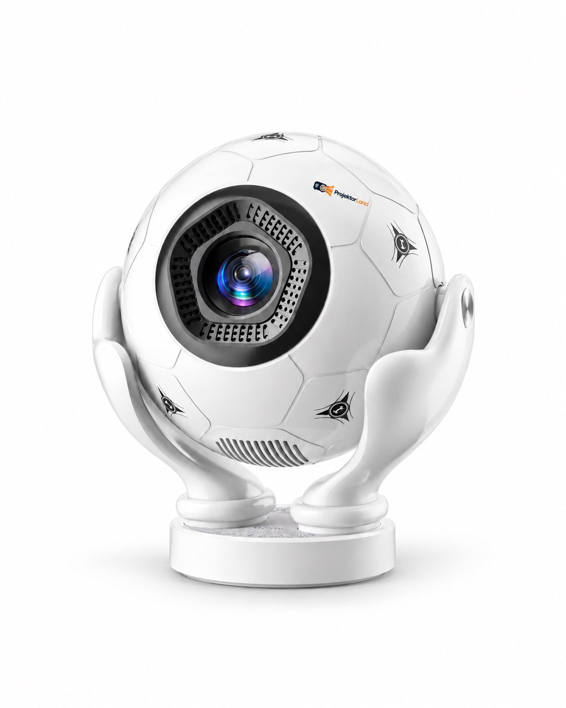 Mini-projecteur Projektorland Orbit Pro – 500 lumens ANSI, Full HD 1080p, mise au point électronique, Android 14 et Wi-Fi 6